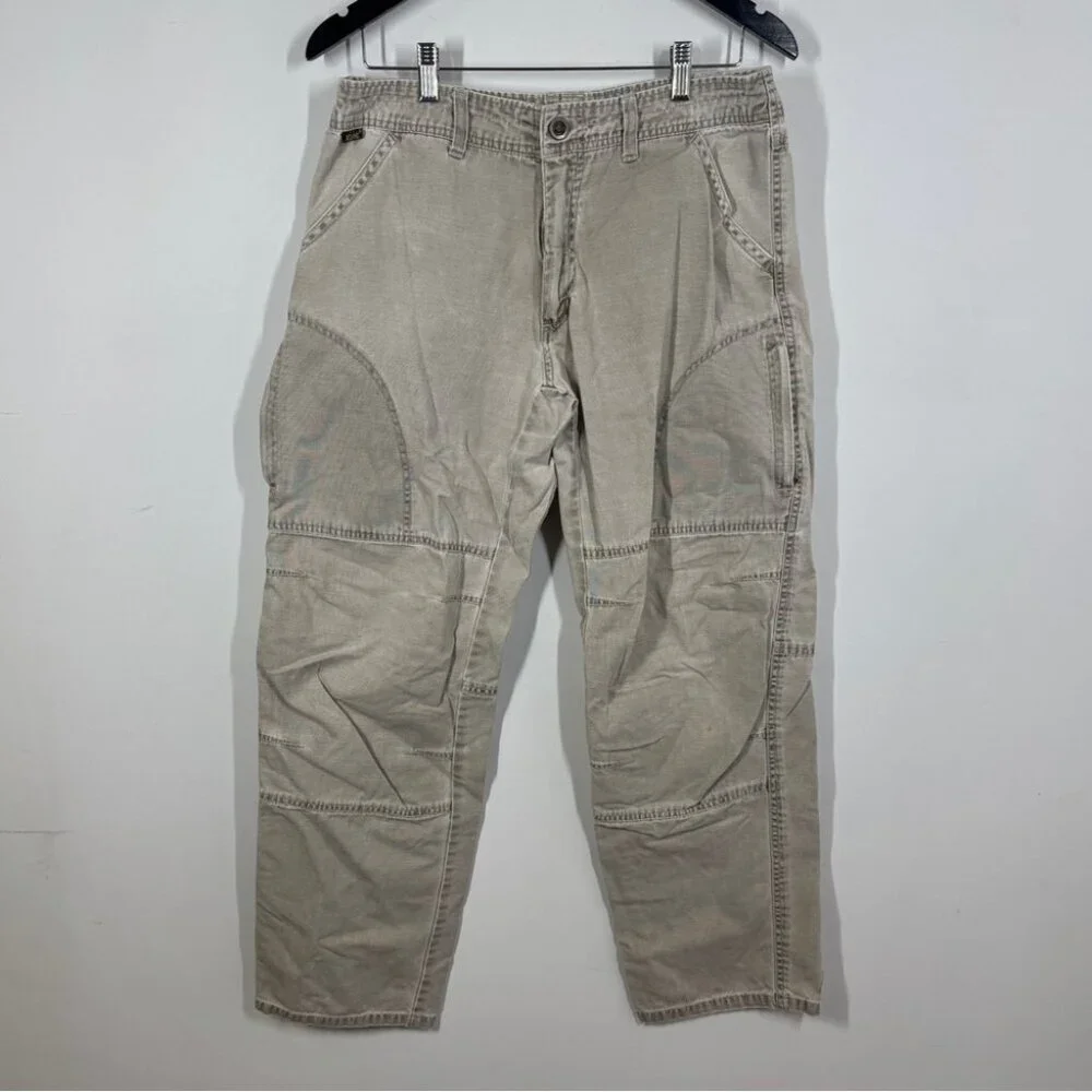 KUHL Khaki Utility Outdoor Pants Size 32x32 Hiking Travel Workwear